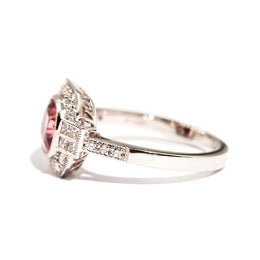 Magnolia Spinel & Diamond Ring Ring Imperial Jewellery - Auctions, Antique, Vintage & Estate 