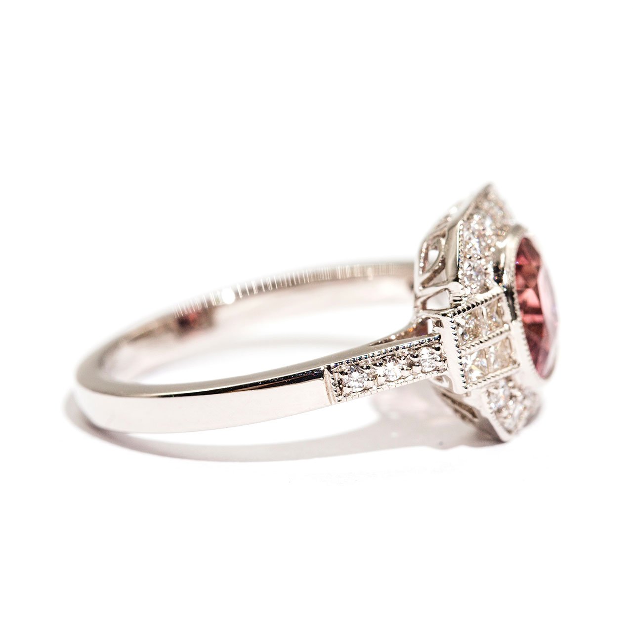 Magnolia Spinel & Diamond Ring Ring Imperial Jewellery - Auctions, Antique, Vintage & Estate 