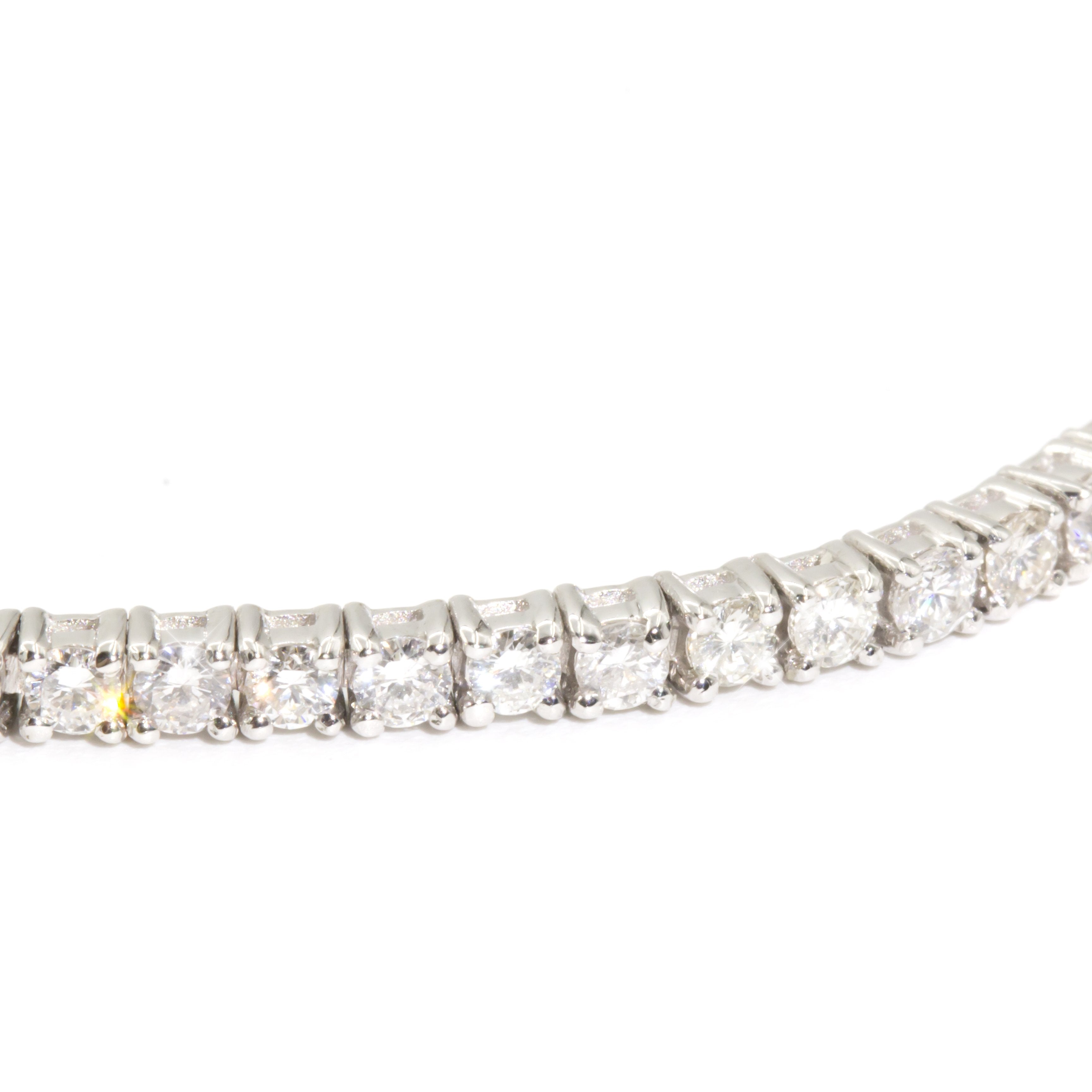 Marilyn 18 Carat White Gold Diamond Tennis Bracelet Bracelets/Bangles Imperial Jewellery - Auctions, Antique, Vintage & Estate