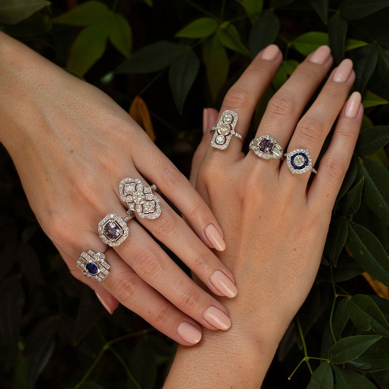 Marisa 1.62 Carat Diamond Art Deco Ring Ring Imperial Jewellery - Auctions, Antique, Vintage & Estate 