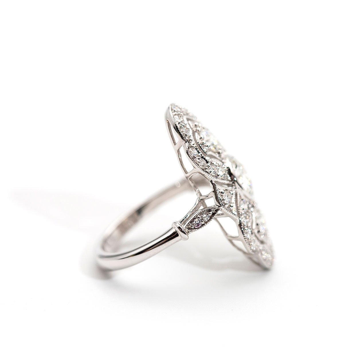 Marisa 1.62 Carat Diamond Art Deco Ring Ring Imperial Jewellery - Auctions, Antique, Vintage & Estate 