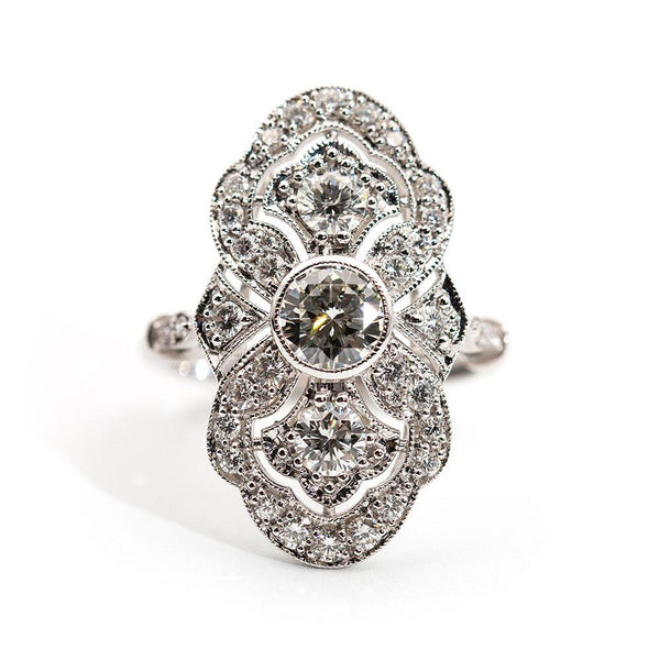 Marisa 1.62 Carat Diamond Art Deco Ring Ring Imperial Jewellery - Auctions, Antique, Vintage & Estate 