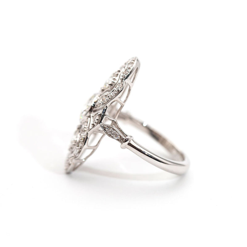 Marisa 1.62 Carat Diamond Art Deco Ring Ring Imperial Jewellery - Auctions, Antique, Vintage & Estate 