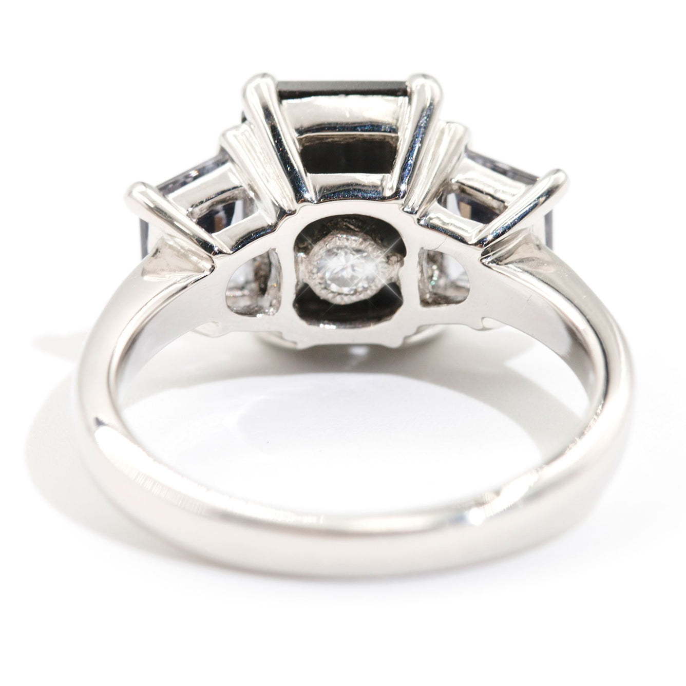 Marrakesh Black Rose Cut Diamond & Spinel Platinum Ring Rings Imperial Jewellery 