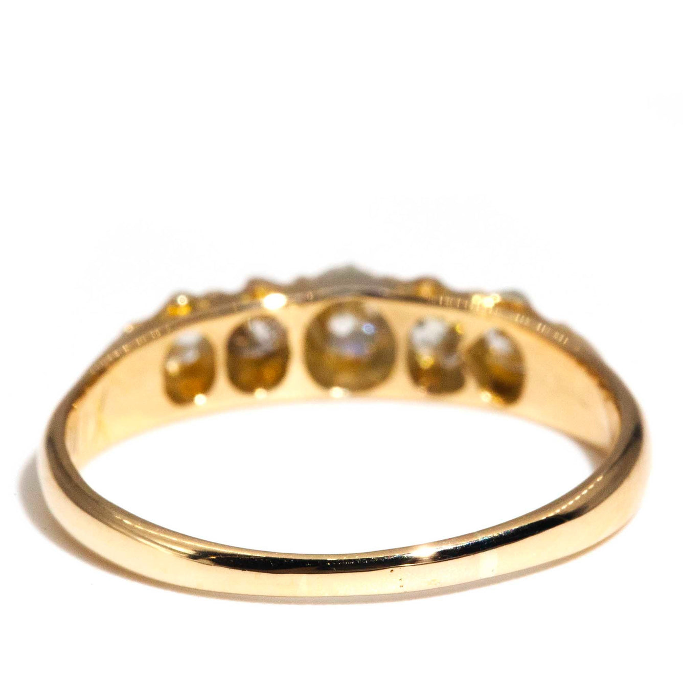 Medora Antique Victorian Old Cut Diamond 18ct Gold Eternity Band* OB Rings Imperial Jewellery