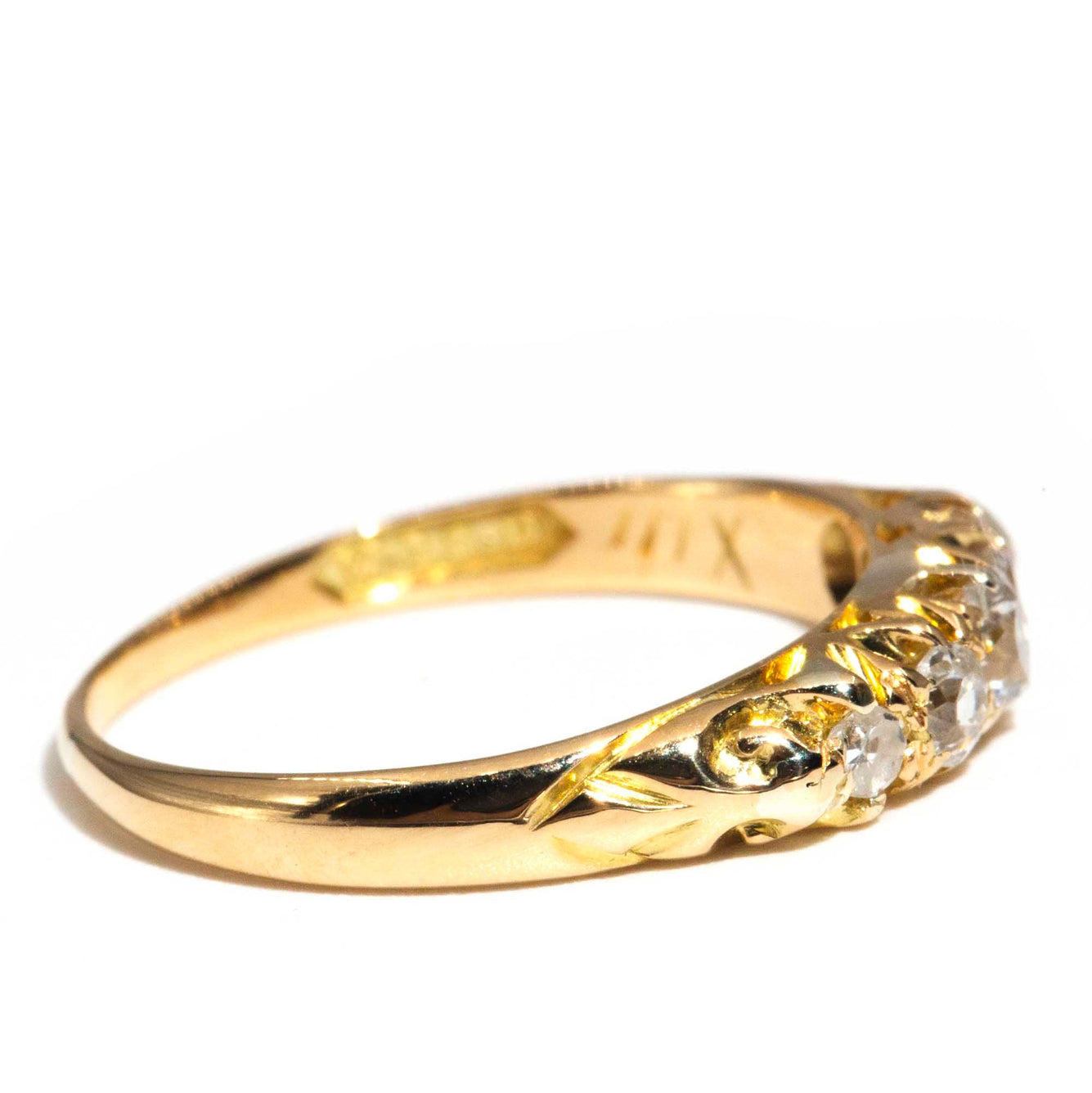 Medora Antique Victorian Old Cut Diamond 18ct Gold Eternity Band* OB Rings Imperial Jewellery