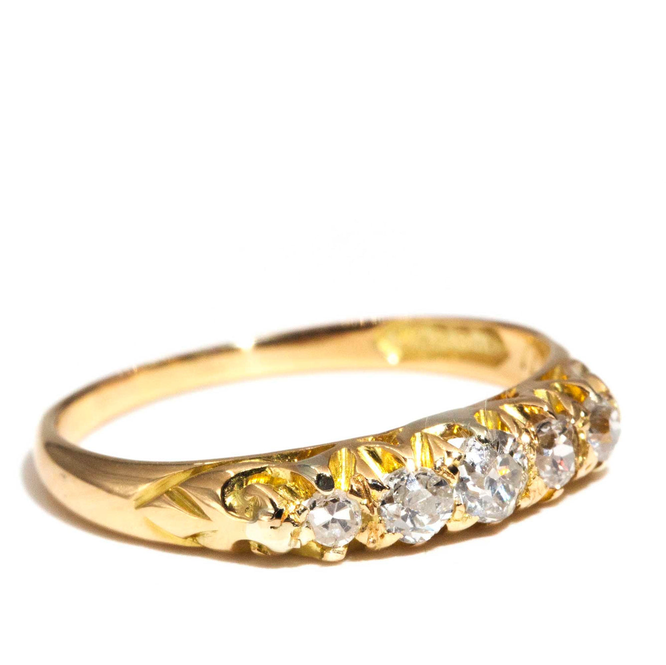 Medora Antique Victorian Old Cut Diamond 18ct Gold Eternity Band* OB Rings Imperial Jewellery