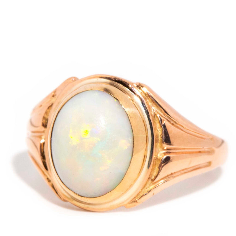 Melanie Circa 1960s Opal 9ct Rose Gold Ring Rings Imperial Jewellery 