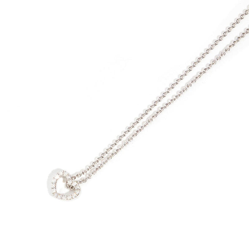 Mi Amor Love Heart Diamond Pendant & Chain 9ct Gold Necklaces Imperial Jewellery 