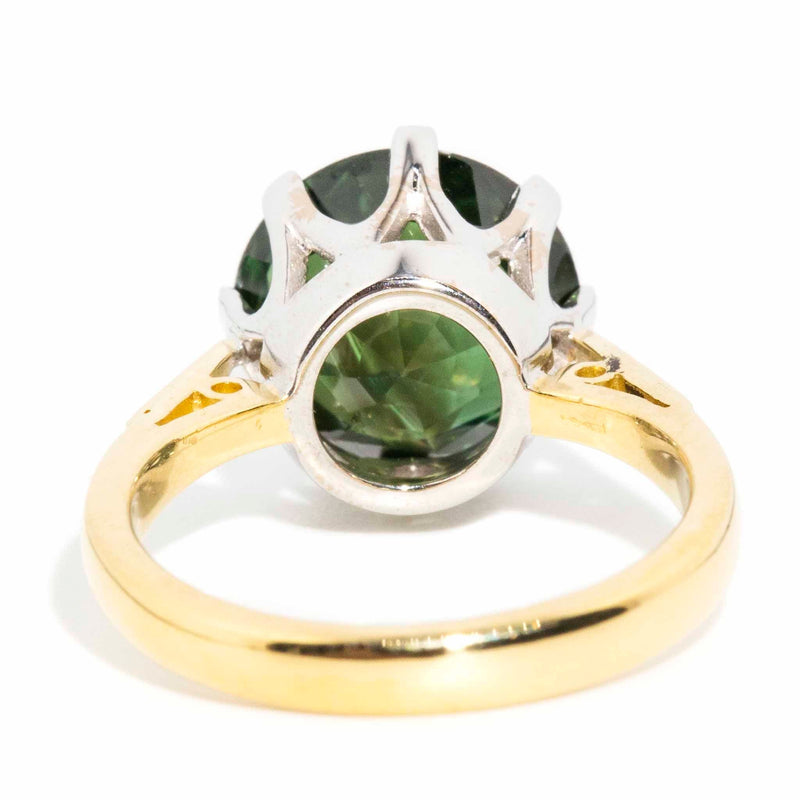 Michaela 6.05ct Green Sapphire & Diamond Ring 18ct Gold* DRAFT Rings Imperial Jewellery 