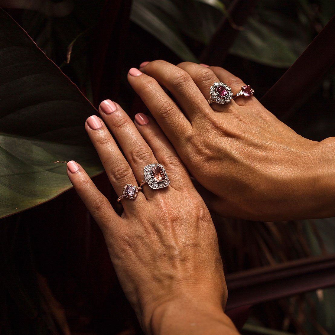 Mika Spinel & Diamond Ring Ring Imperial Jewellery - Auctions, Antique, Vintage & Estate 