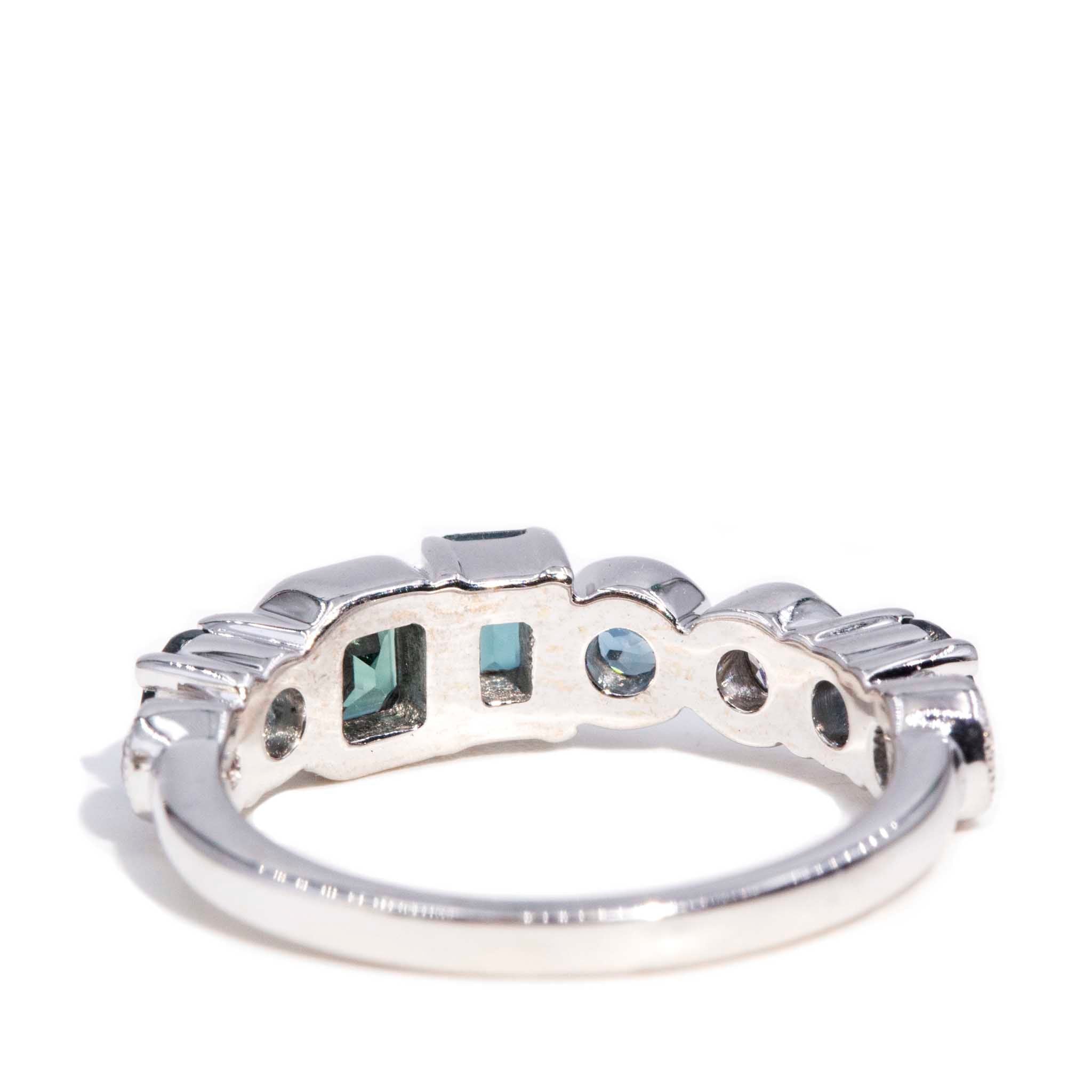 Mimi 1.40 Carat Teal & Blue Sapphire & Diamond 18ct Ring* DRAFT Rings Imperial Jewellery 