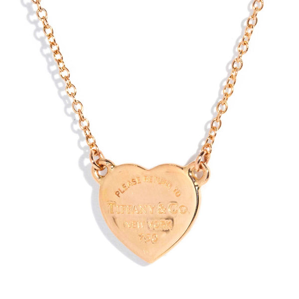 Modified Tiffany & Co Heart Necklet 18ct Gold Pendants/Necklaces Imperial Jewellery Imperial Jewellery - Hamilton 