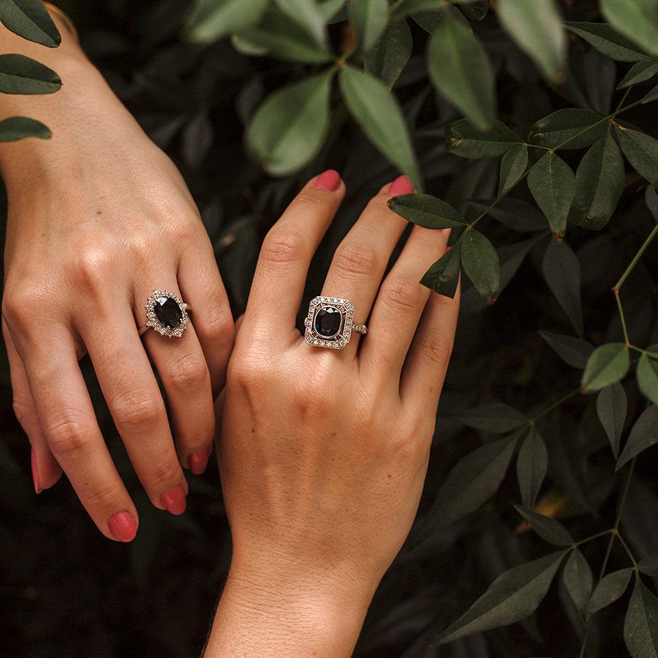 Mollymook Sapphire & Diamond Ring Ring Imperial Jewellery - Auctions, Antique, Vintage & Estate 