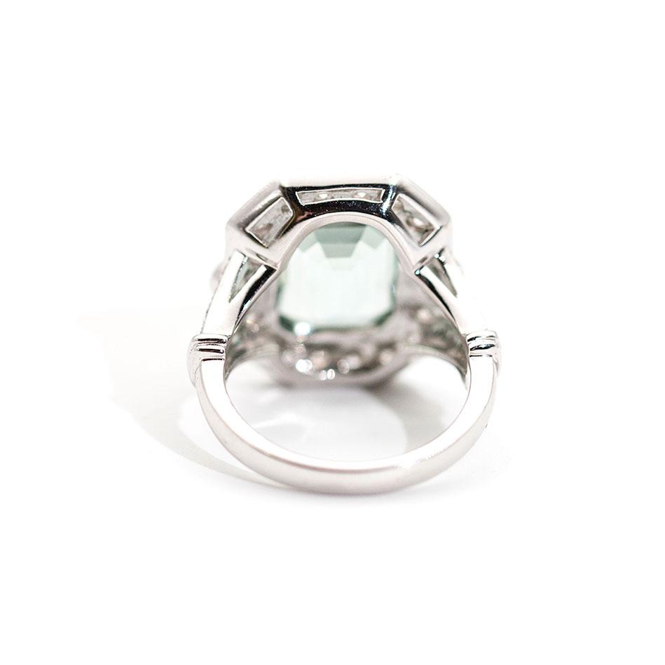 Mondello 5.63 Carat Aquamarine and Diamond Ring Ring Imperial Jewellery - Auctions, Antique, Vintage & Estate