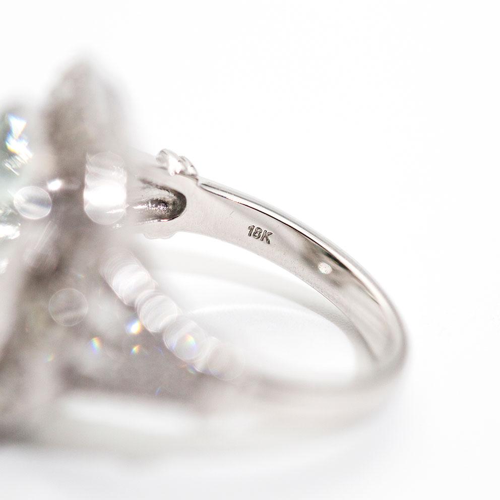 Mondello 5.63 Carat Aquamarine and Diamond Ring Ring Imperial Jewellery - Auctions, Antique, Vintage & Estate