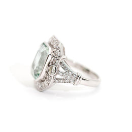 Mondello 5.63 Carat Aquamarine and Diamond Ring Ring Imperial Jewellery - Auctions, Antique, Vintage & Estate