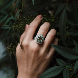 Mondello 5.63 Carat Aquamarine and Diamond Ring Ring Imperial Jewellery - Auctions, Antique, Vintage & Estate