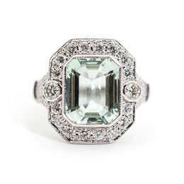 Mondello Aquamarine and Diamond Ring Ring Imperial Jewellery - Auctions, Antique, Vintage & Estate 