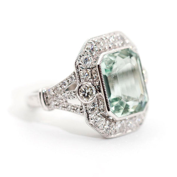 Mondello Aquamarine and Diamond Ring Ring Imperial Jewellery - Auctions, Antique, Vintage & Estate 