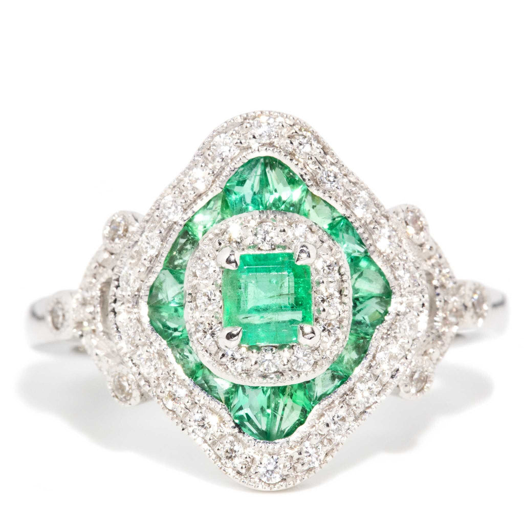 Art deco deals emerald