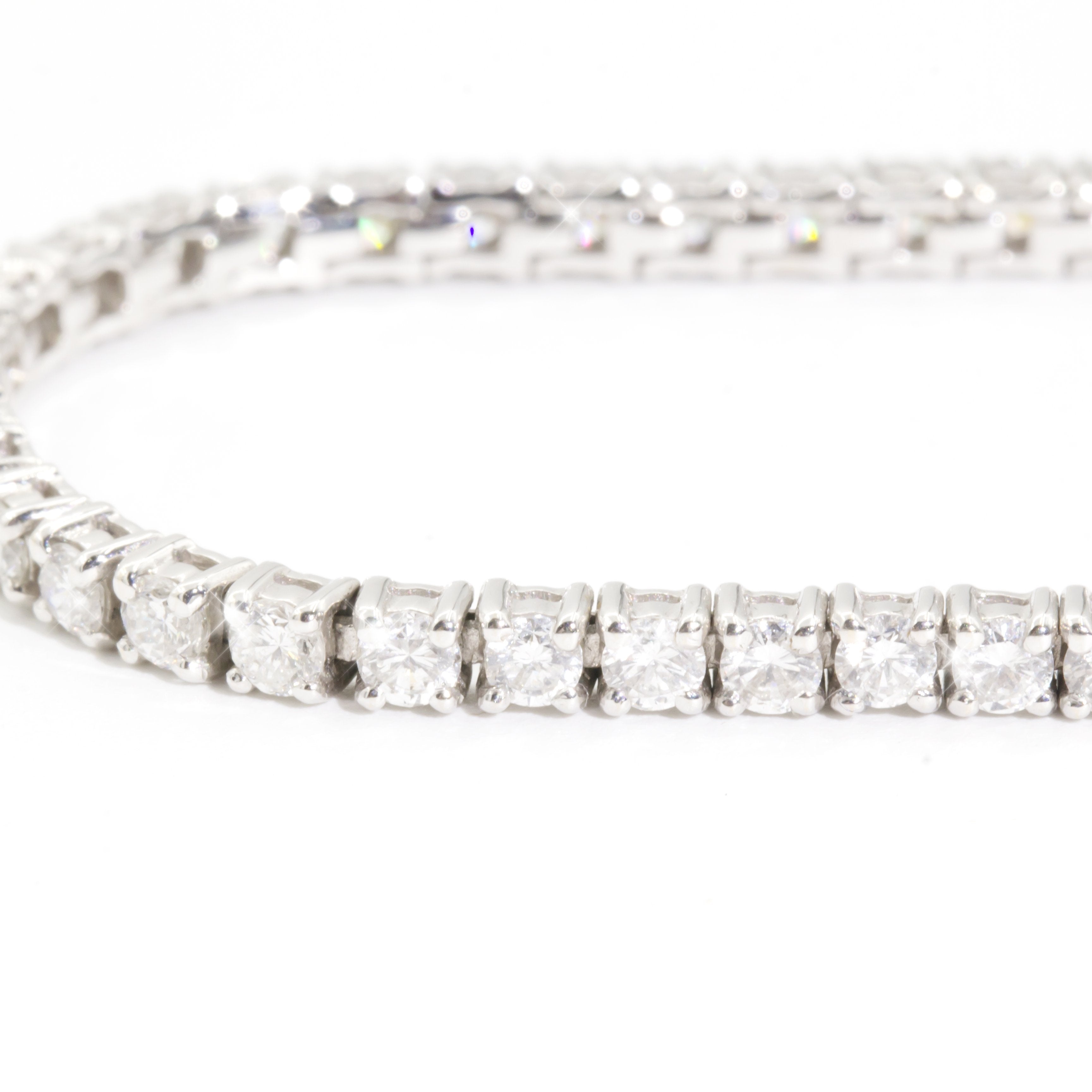 Monroe 18 Carat White Gold Diamond Tennis Bracelet Bracelets/Bangles Imperial Jewellery - Auctions, Antique, Vintage & Estate