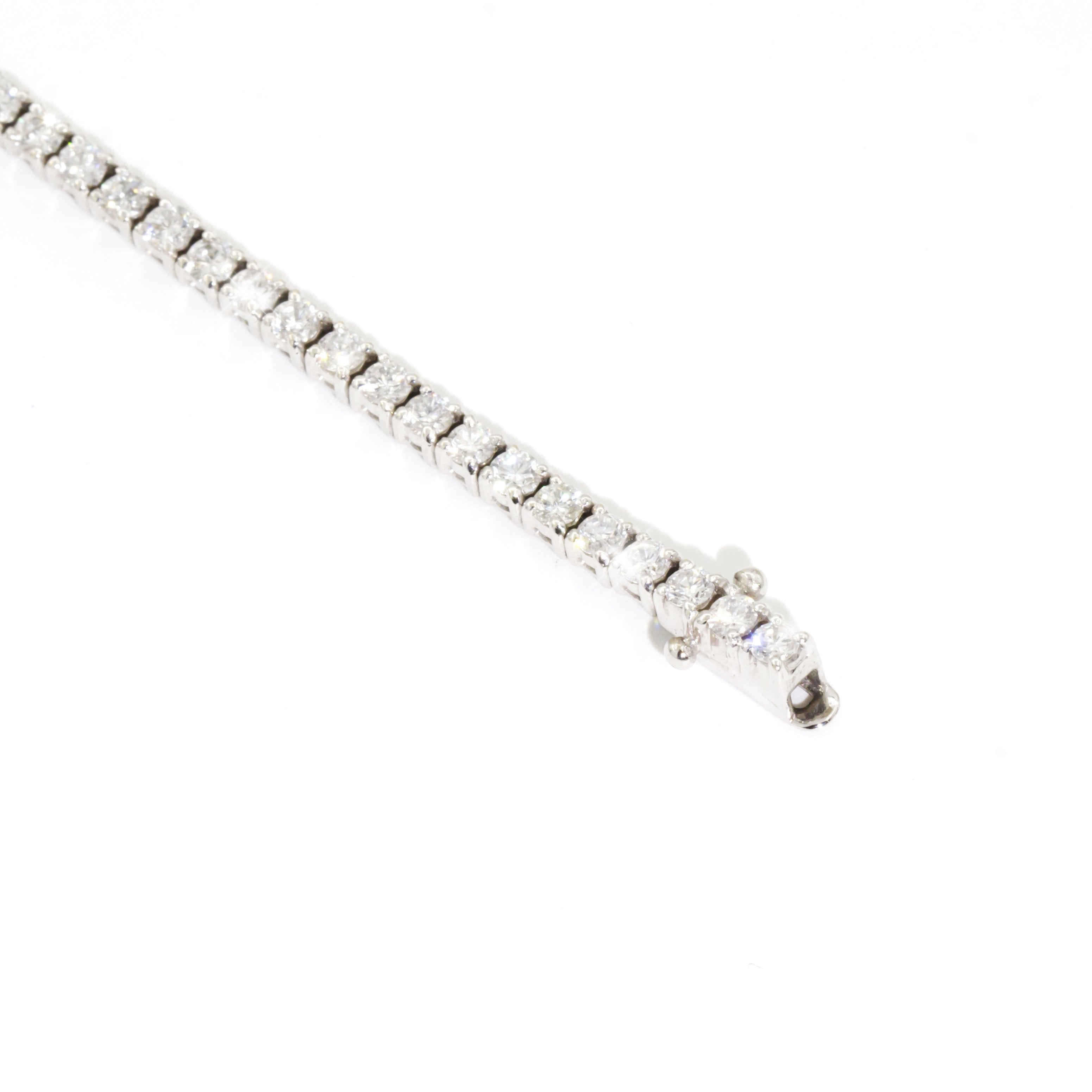Monroe 18 Carat White Gold Diamond Tennis Bracelet Bracelets/Bangles Imperial Jewellery - Auctions, Antique, Vintage & Estate