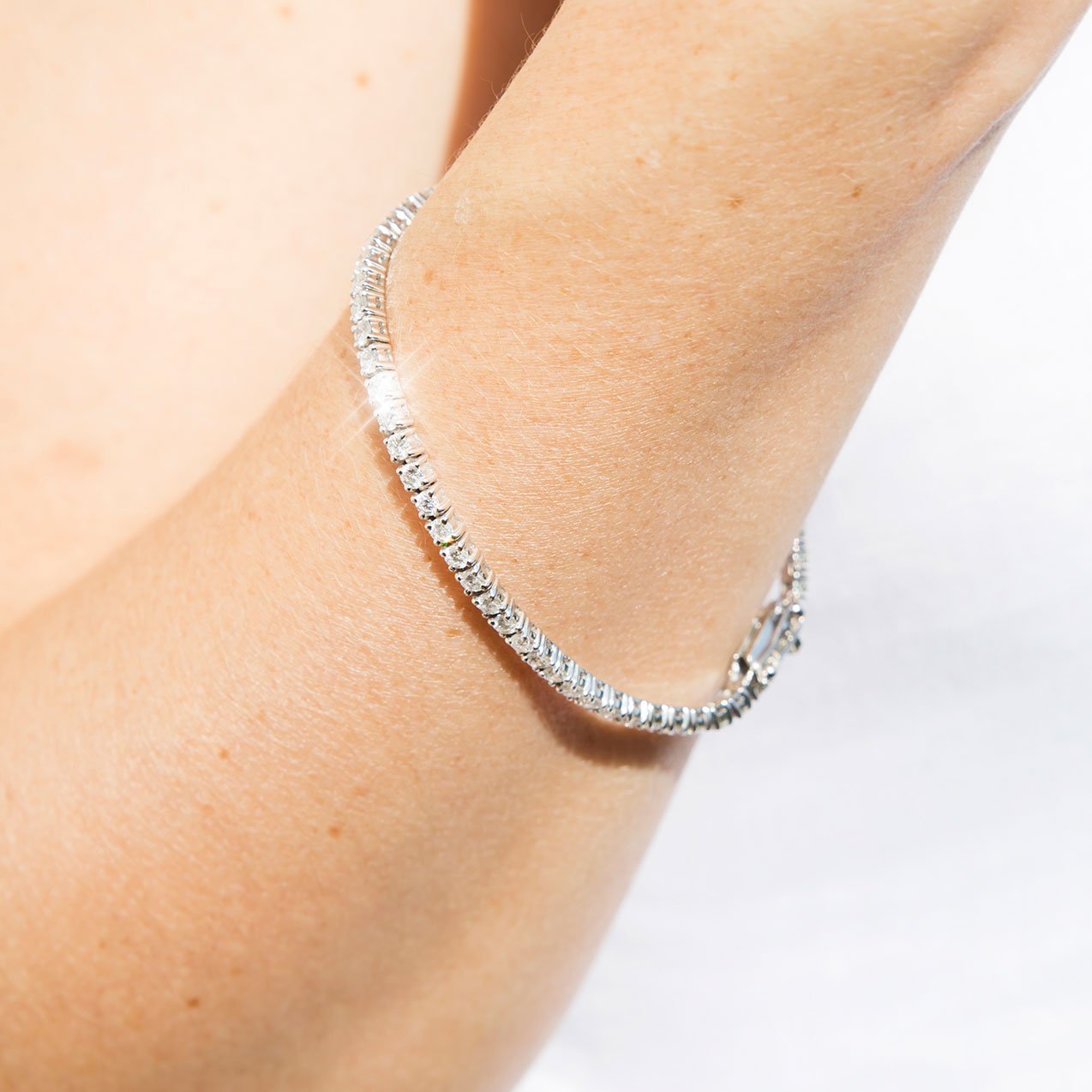 Monroe 4.67 Carat Diamond Tennis Bracelet in 18 Carat White Gold Bracelets/Bangles Imperial Jewellery - Auctions, Antique, Vintage & Estate