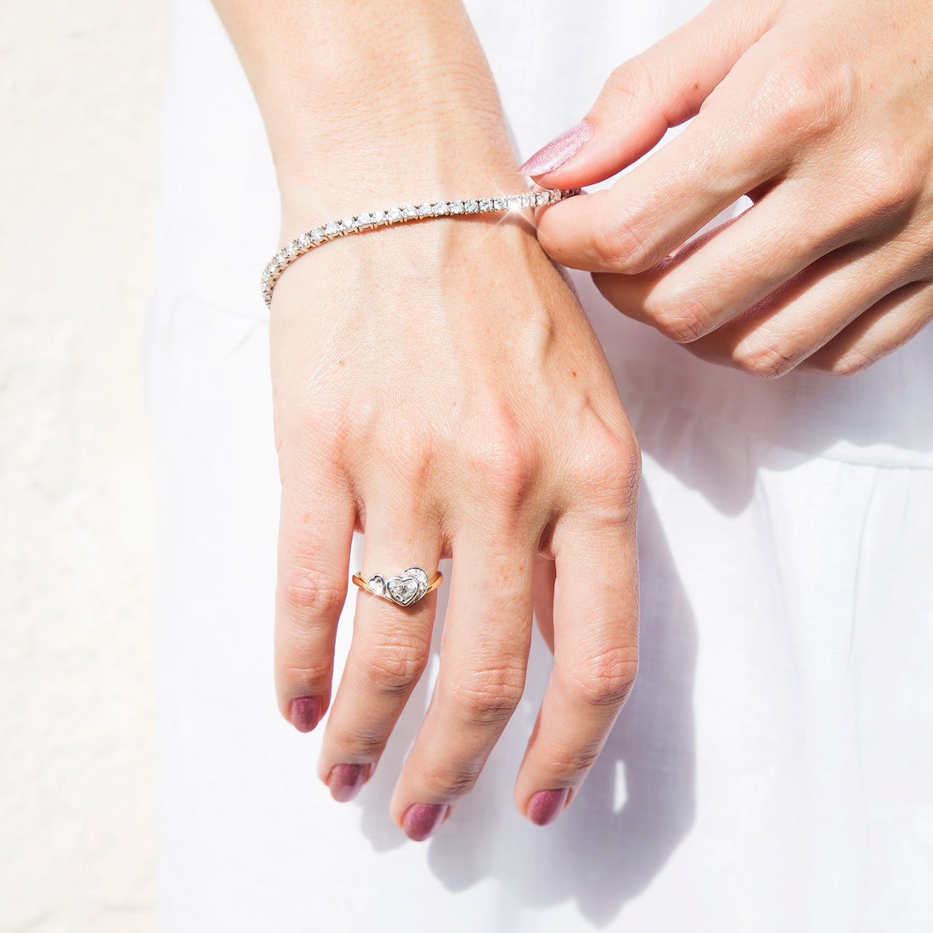 Monroe 4.67 Carat Diamond Tennis Bracelet in 18 Carat White Gold Bracelets/Bangles Imperial Jewellery - Auctions, Antique, Vintage & Estate