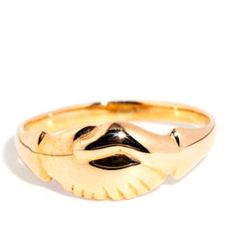 Monroe Vintage 9ct Yellow Gold Fide Handshake Ring* $ Rings Imperial Jewellery Imperial Jewellery - Hamilton 