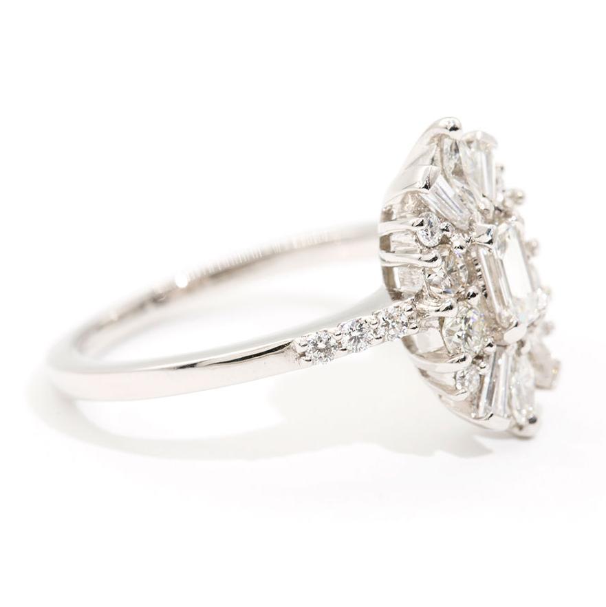 Muriel Certified Diamond Art Deco Platinum Engagement Ring Rings Imperial Jewellery - Auctions, Antique, Vintage & Estate 