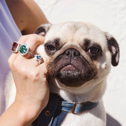 Nadia Santa Maria Aquamarine and Diamond Halo Ring Ring Imperial Jewellery - Auctions, Antique, Vintage & Estate 