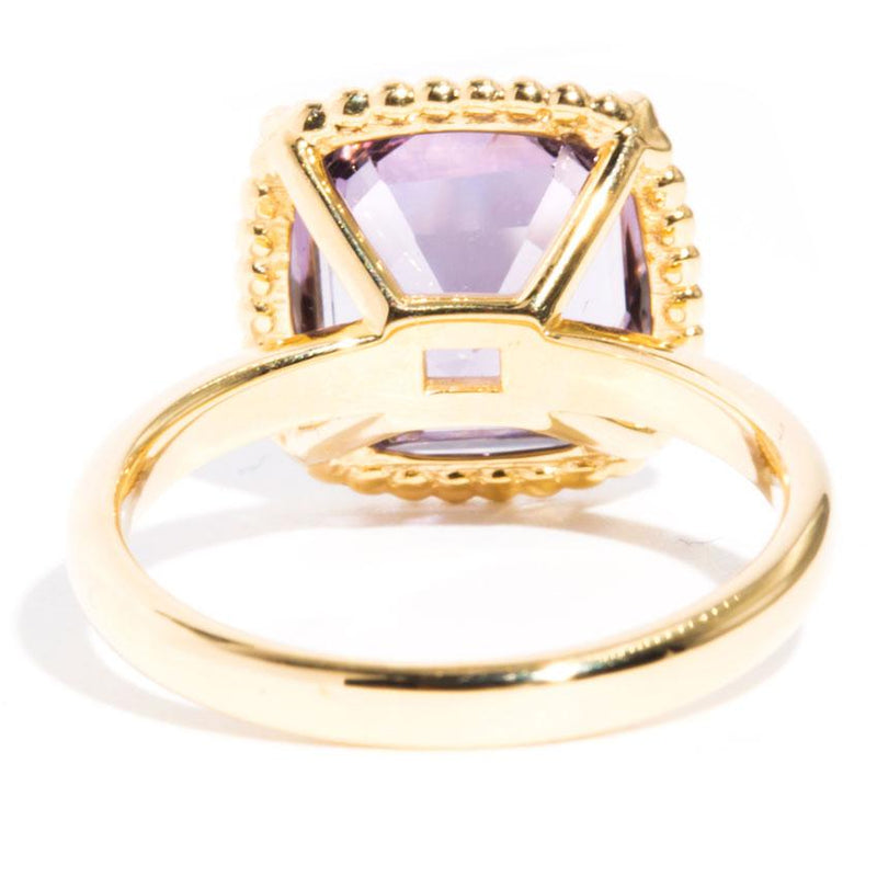 Nancy 18ct Yellow Gold Purple Spinel Solitaire Ring Rings Imperial Jewellery 