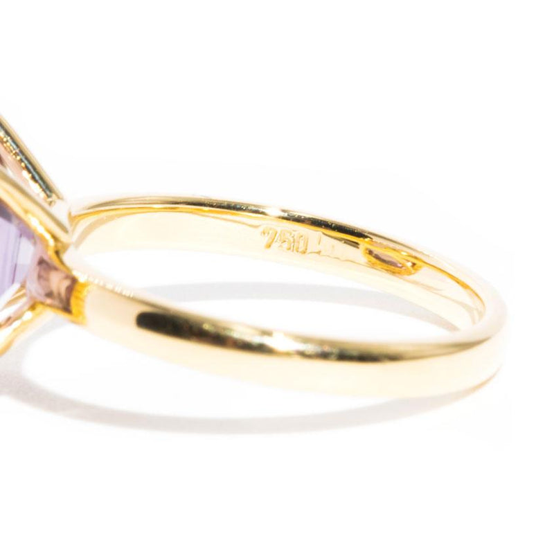 Nancy 18ct Yellow Gold Purple Spinel Solitaire Ring Rings Imperial Jewellery 