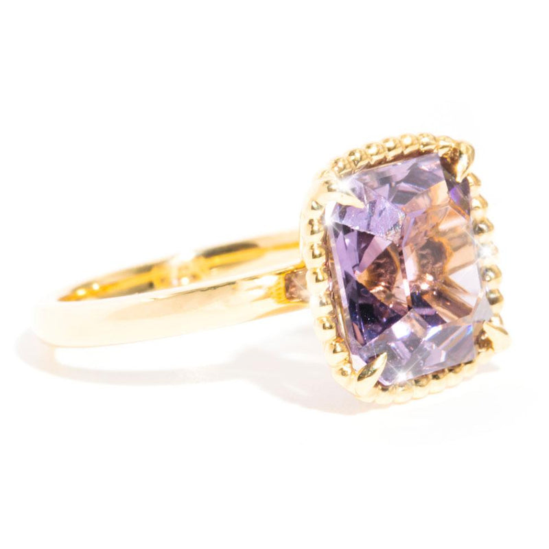 Nancy 18ct Yellow Gold Purple Spinel Solitaire Ring Rings Imperial Jewellery 