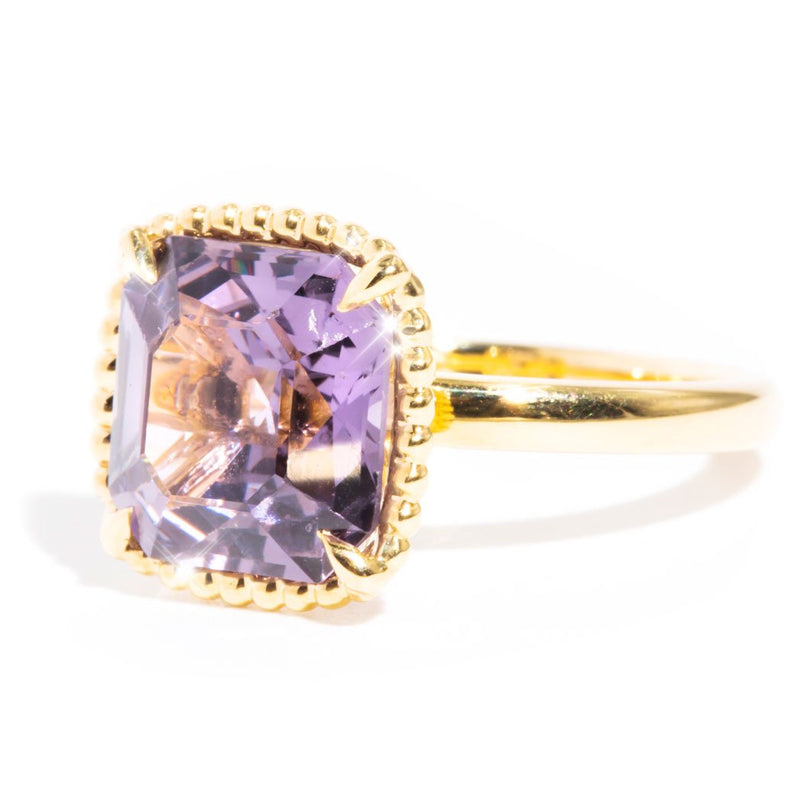 Nancy 18ct Yellow Gold Purple Spinel Solitaire Ring Rings Imperial Jewellery 
