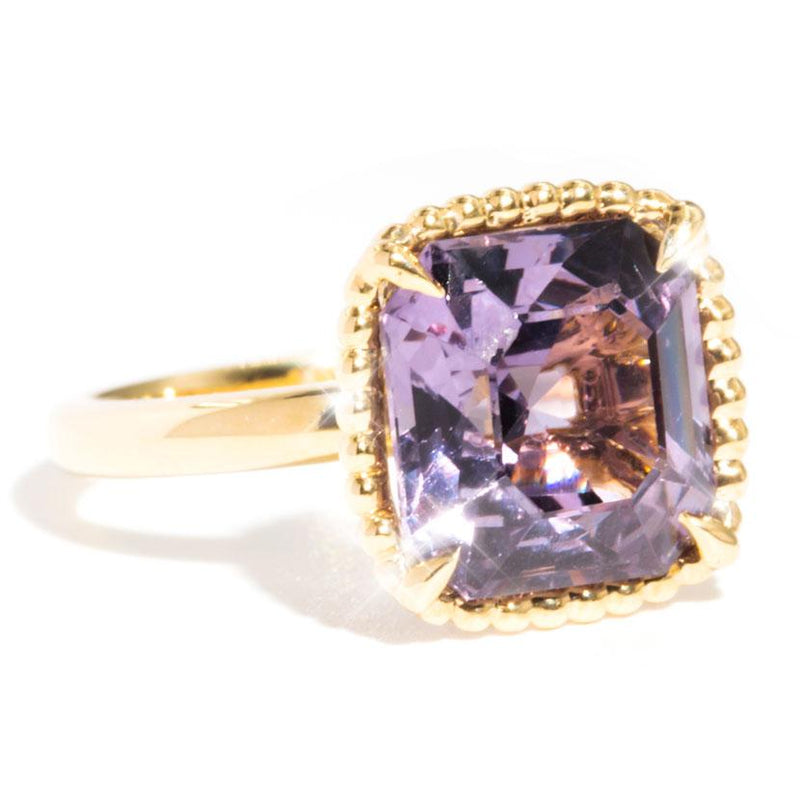 Nancy 18ct Yellow Gold Purple Spinel Solitaire Ring Rings Imperial Jewellery 