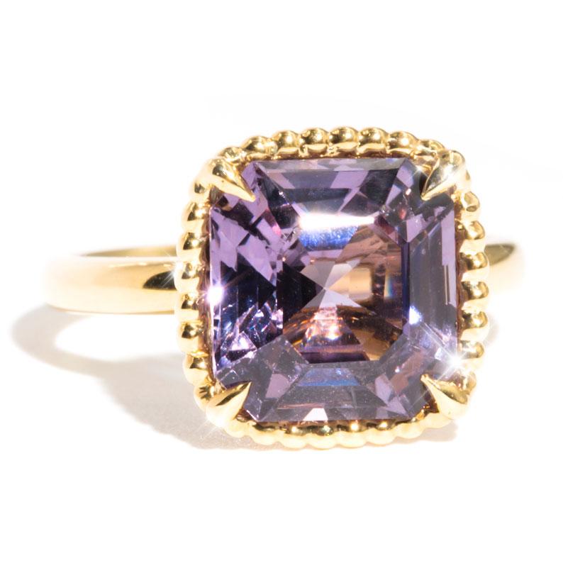 Nancy 18ct Yellow Gold Purple Spinel Solitaire Ring Rings Imperial Jewellery 