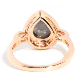 Naya 18ct Rose Gold 1.35ct Salt & Pepper Pear Diamond Ring Rings Imperial Jewellery 