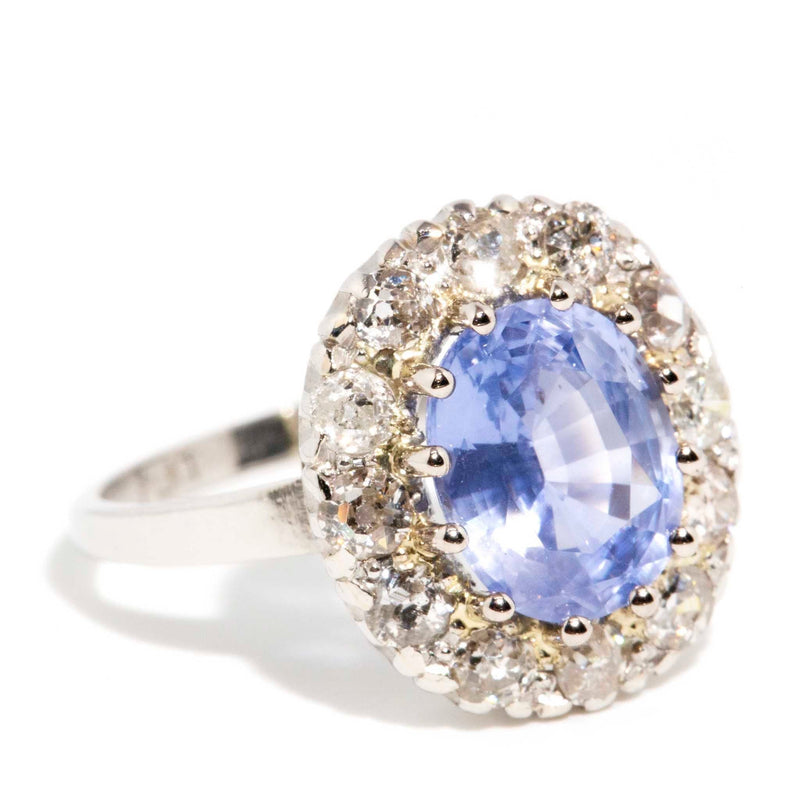 Niamh Platinum Sapphire and Diamond Ring Rings Imperial Jewellery 