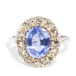 Niamh Platinum Sapphire and Diamond Ring Rings Imperial Jewellery Imperial Jewellery - Hamilton 