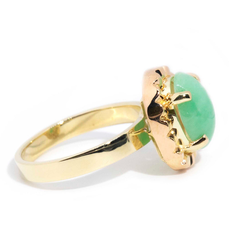 Nikita Vintage 14ct Gold Oval Cabochon Cut Jade Ring* OB Gemmo $ Rings Imperial Jewellery 