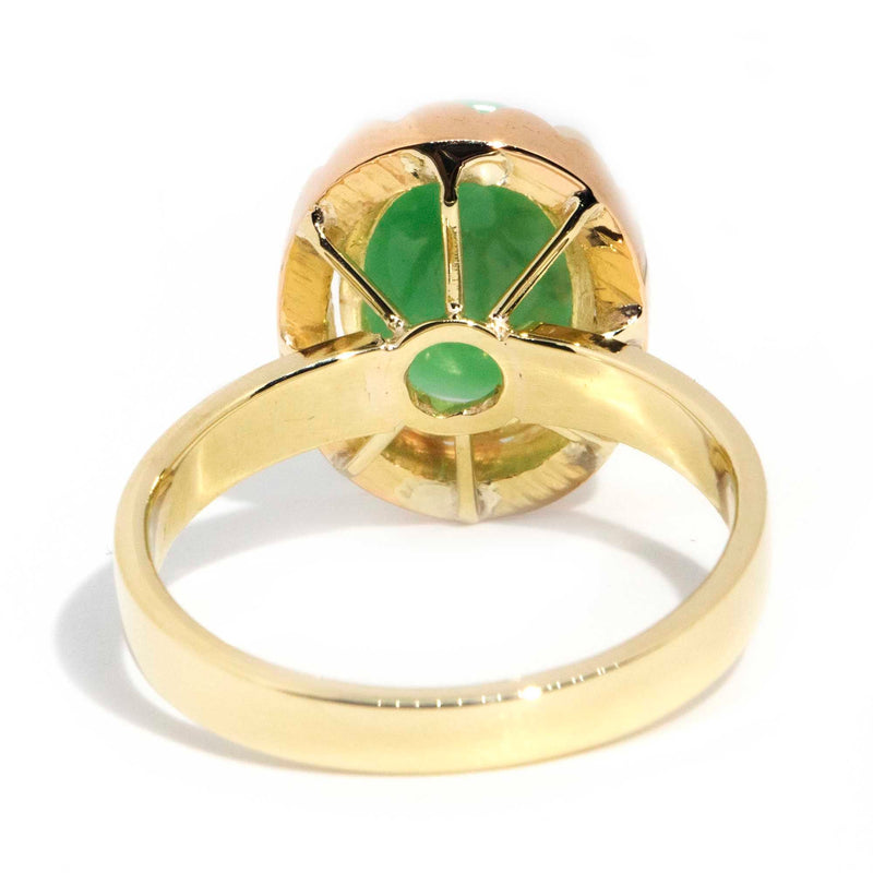 Nikita Vintage 14ct Gold Oval Cabochon Cut Jade Ring* OB Gemmo $ Rings Imperial Jewellery 