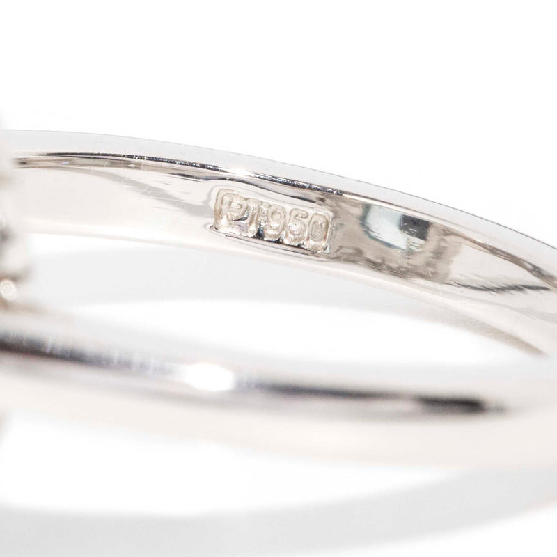 Nilima 2.61 Carat Aquamarine & Diamond Platinum Ring Rings Imperial Jewellery 