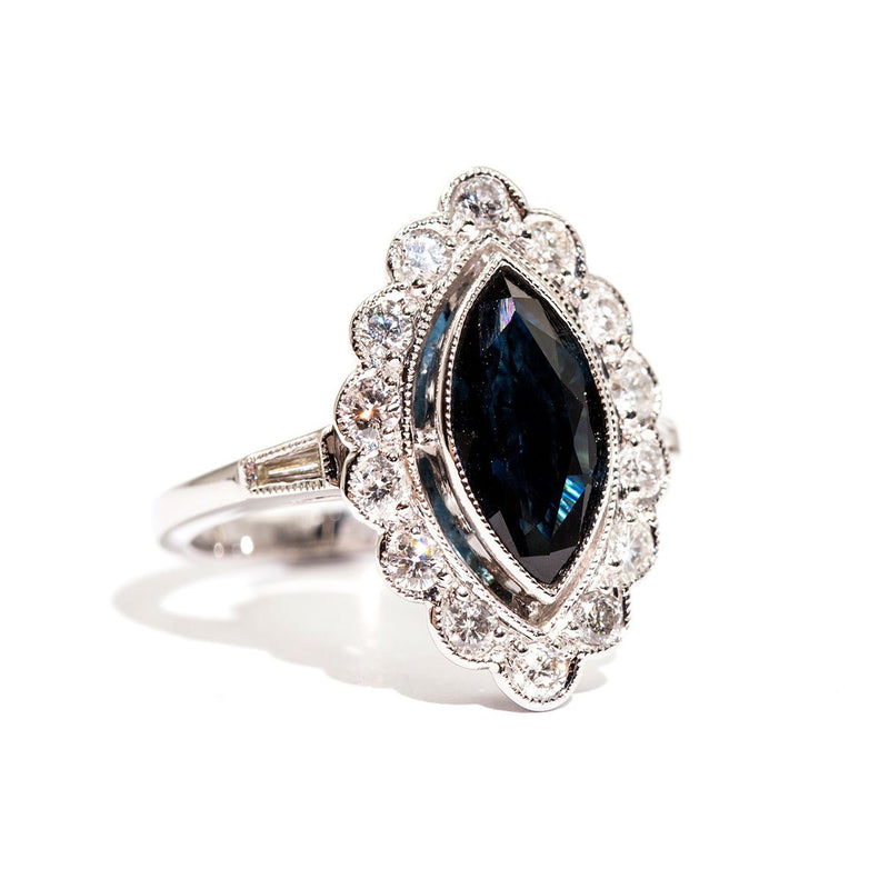 Noosa Sapphire & Diamond Ring Ring Imperial Jewellery - Auctions, Antique, Vintage & Estate 