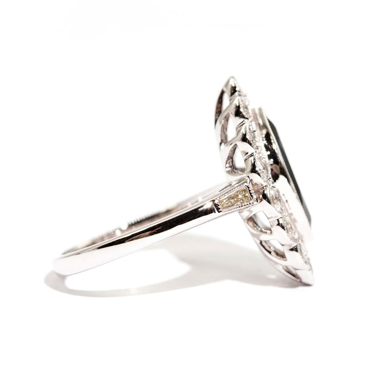 Noosa Sapphire & Diamond Ring Ring Imperial Jewellery - Auctions, Antique, Vintage & Estate 