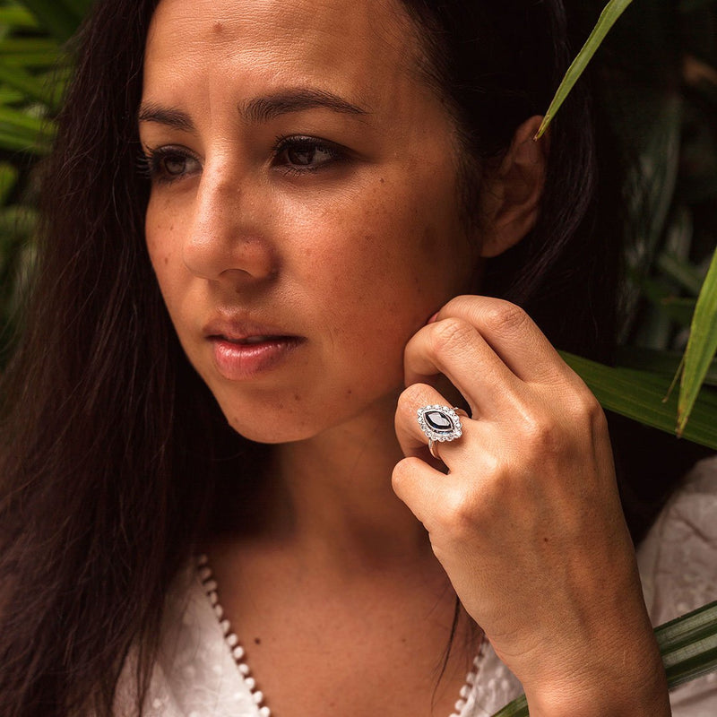 Noosa Sapphire & Diamond Ring Ring Imperial Jewellery - Auctions, Antique, Vintage & Estate 