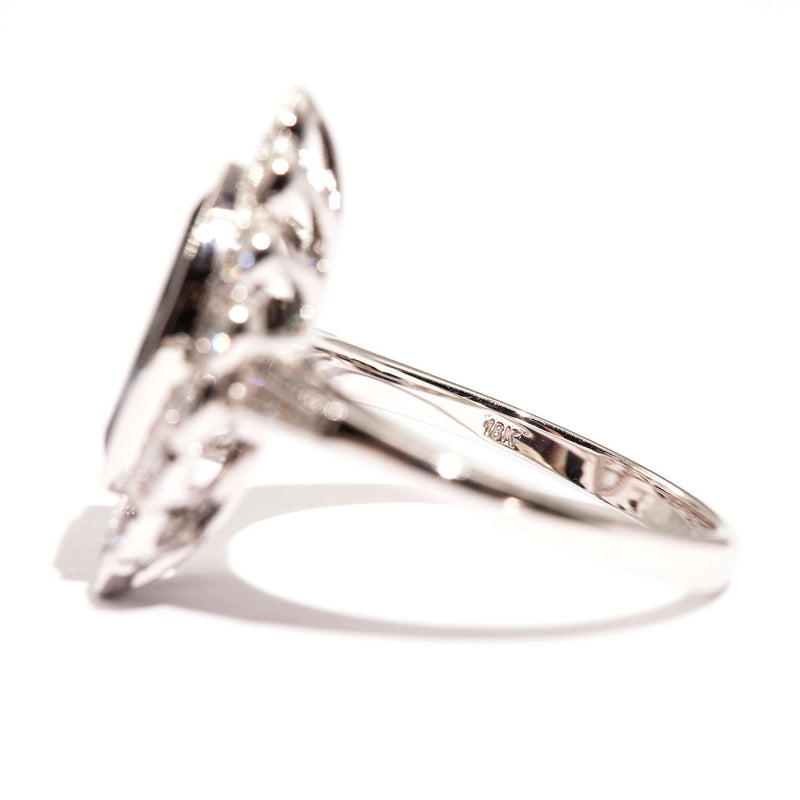 Noosa Sapphire & Diamond Ring Ring Imperial Jewellery - Auctions, Antique, Vintage & Estate 