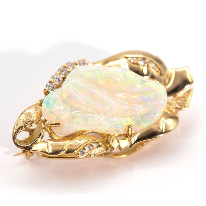 opal-Pendant-Brooch-Piper-IJ-0221-454 Brooch Imperial Jewellery - Auctions, Antique, Vintage & Estate 