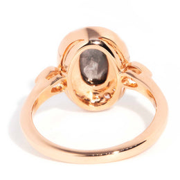 Ophelia 1.13 Carat Salt & Pepper Diamond Halo Cluster Ring Rings Imperial Jewellery 